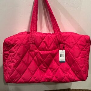 Vera Bradley Peacock Pink Ultralight Large Travel Duffel New with Tags